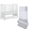 Cameretta Pikkoletto bianco con completo piumone grigio