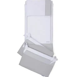 Cameretta Pikkoletto bianco con completo piumone grigio