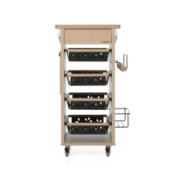 Carrello da cucina in legno Bistrot