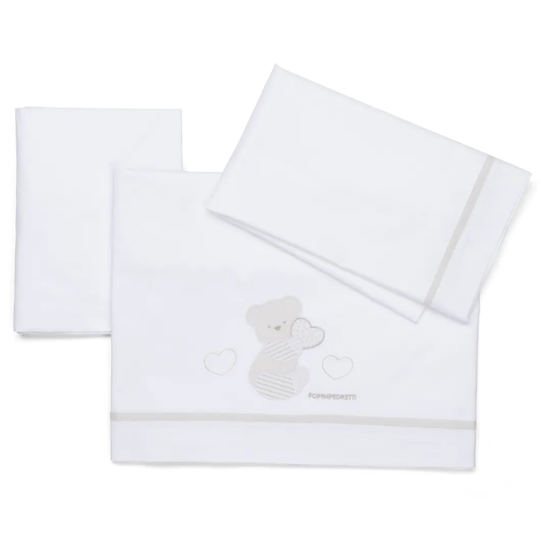 Completo lenzuolino in cotone Dolcecuore