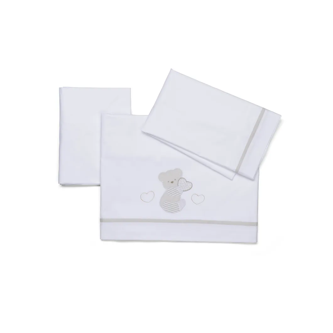 Completo lenzuolino in cotone Dolcecuore