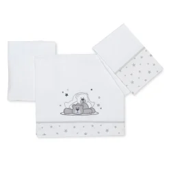 Completo lenzuolino in cotone Pikkoletto Dolcestella