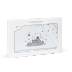 Completo lenzuolino in cotone Pikkoletto Dolcestella