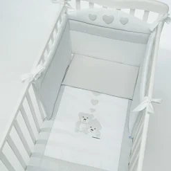 Completo piumone in cotone ricami Tenerorso