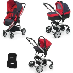Lista Nascita Supertres i-Size Denim Rosso + Babyguard